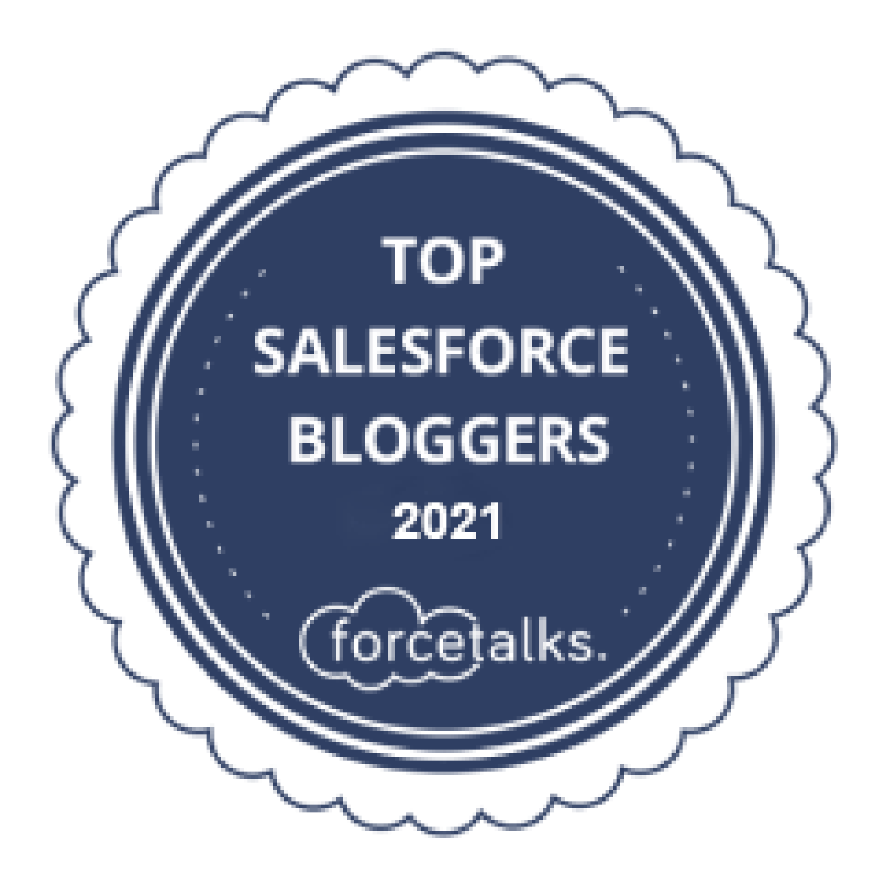 forcetalks top salesforce blogger.