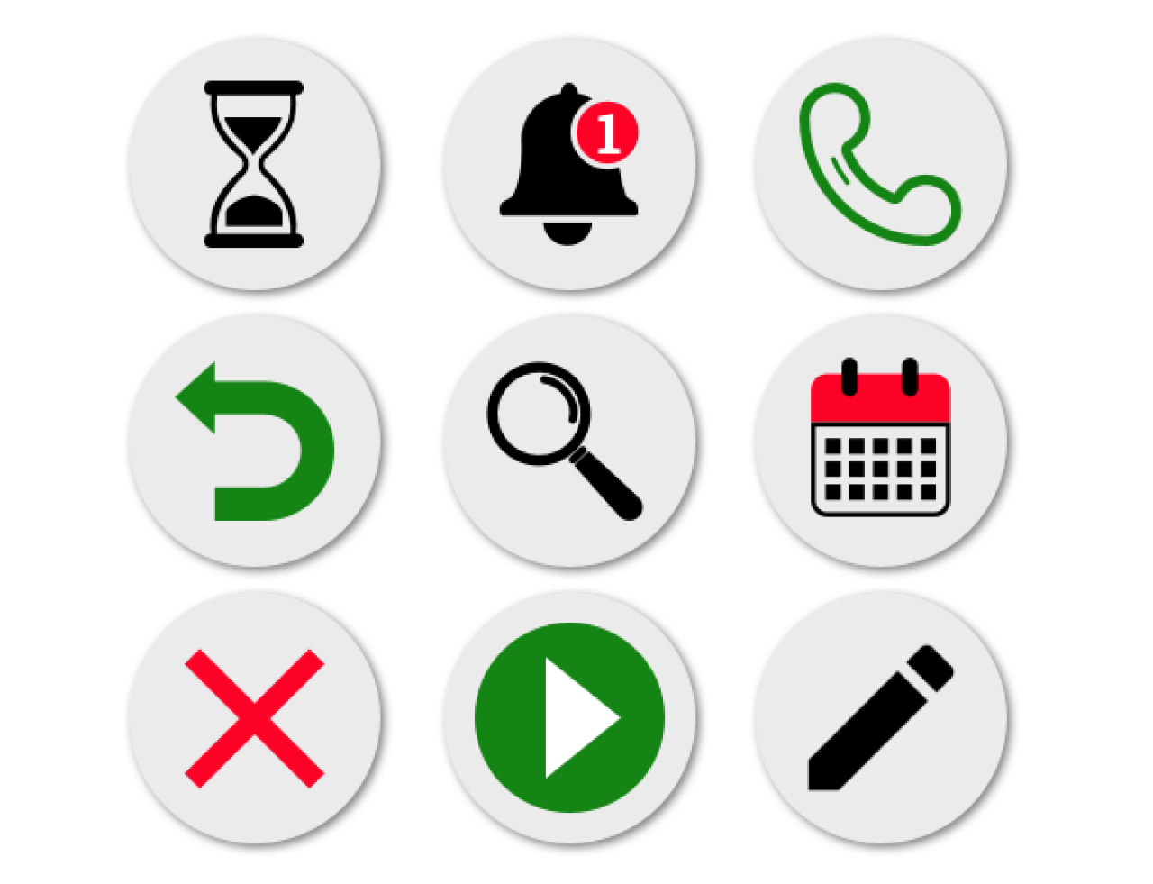 icons buttons interface design tips.