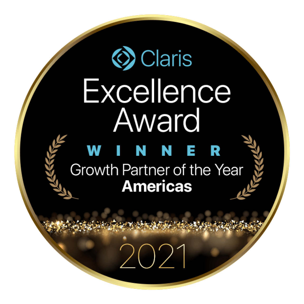 Claris Excellence Award Winner Growth Partner of the Year Americas 2021.