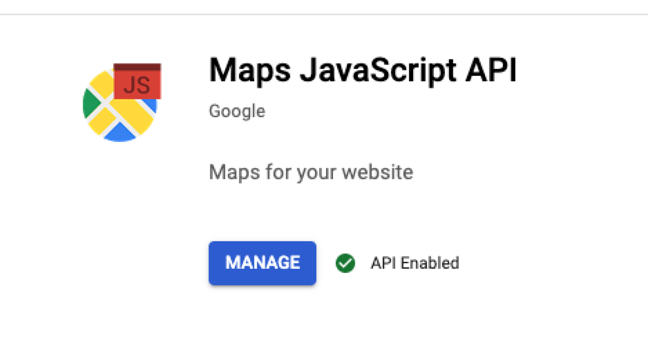 Google Maps JavaScript API.