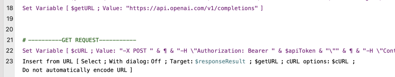 filemaker chatgpt api call insert from url.