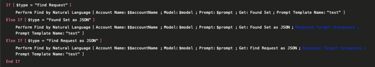 ai in claris filemaker 2025 perform find by natural language.