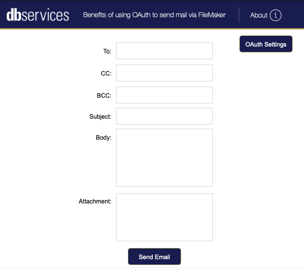 Claris FileMaker Sending Outlook OAuth Emails send email data entry.