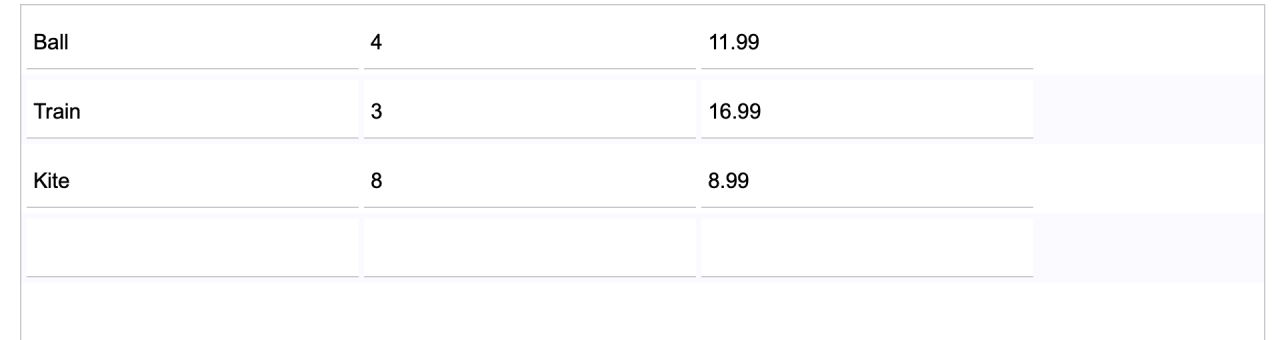 filemaker google charts example values.