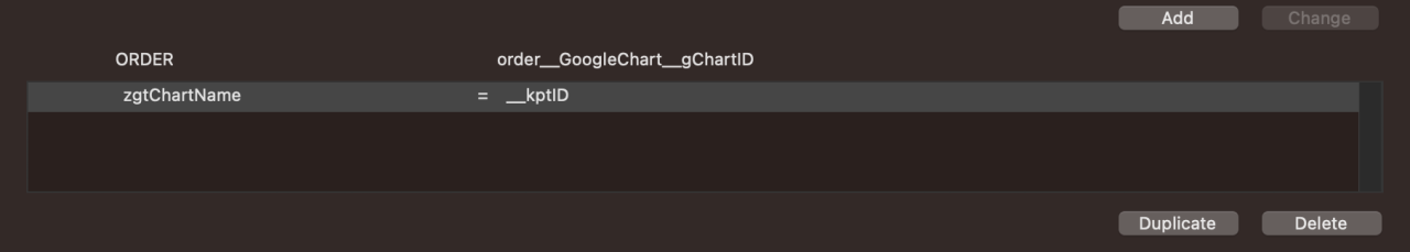 filemaker google charts order table.