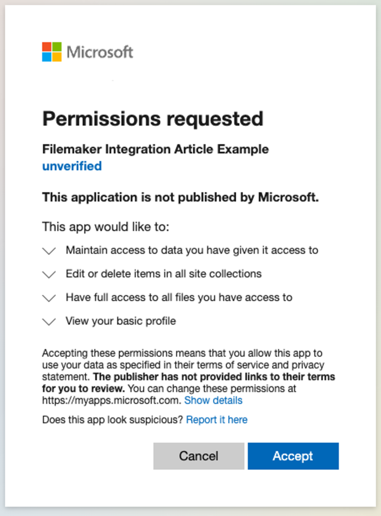 filemaker microsoft sharepoint access permissions.