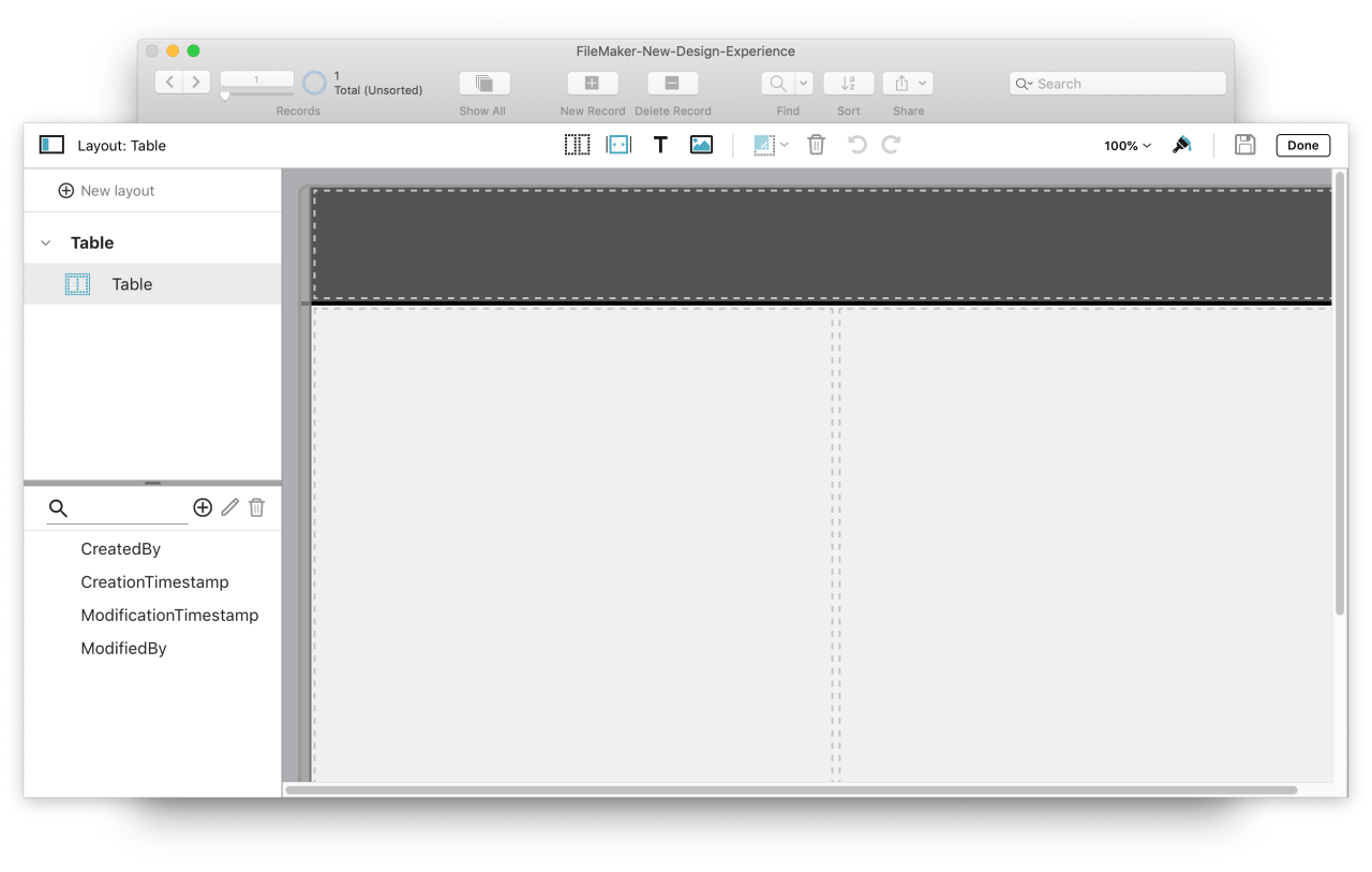 FileMaker New Layout Design Experience.