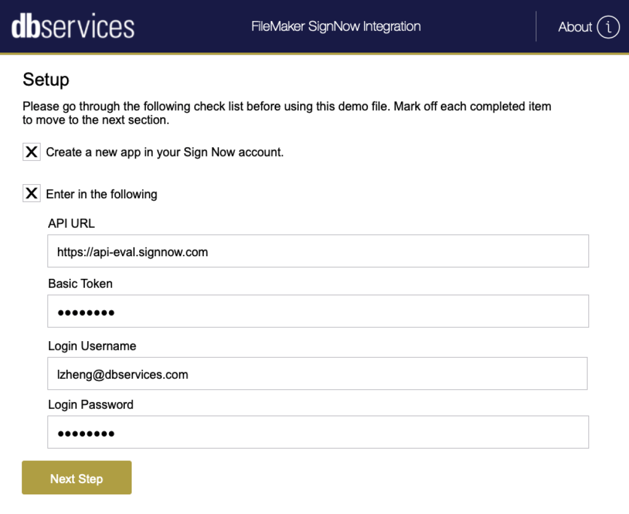 filemaker signnow integration setup.