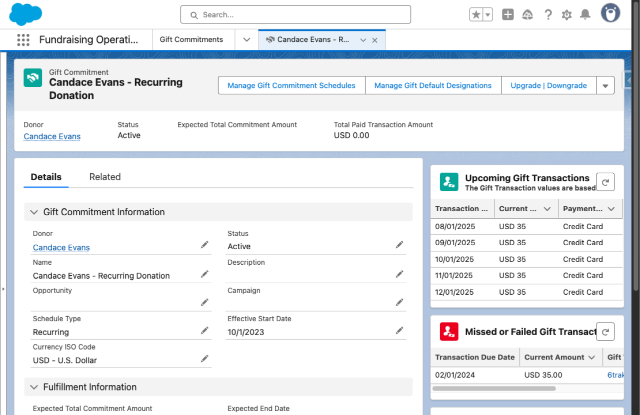 Migrating  NPSP to NPC Recurring Donation.