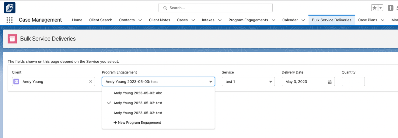 salesforce nonprofit summer 23 bulk deliveries alphabetical order.