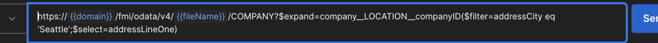 OData- What's New in Claris FileMaker 2025 get location nested expand.