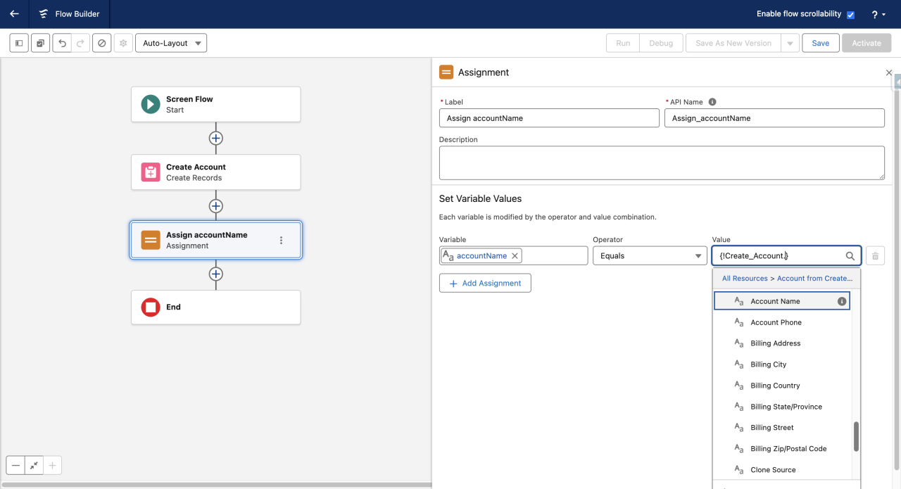 Accessing Record Fields Directly From Create Records Output in Flow Builder.