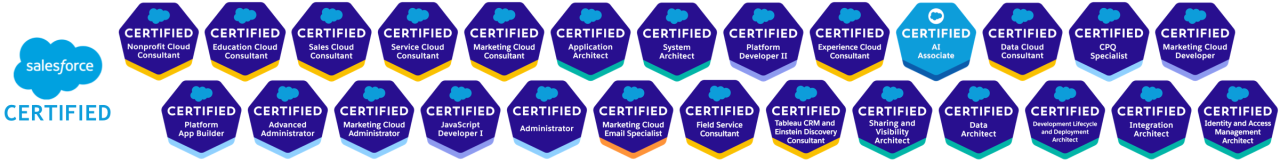 db services salesforce certifications.