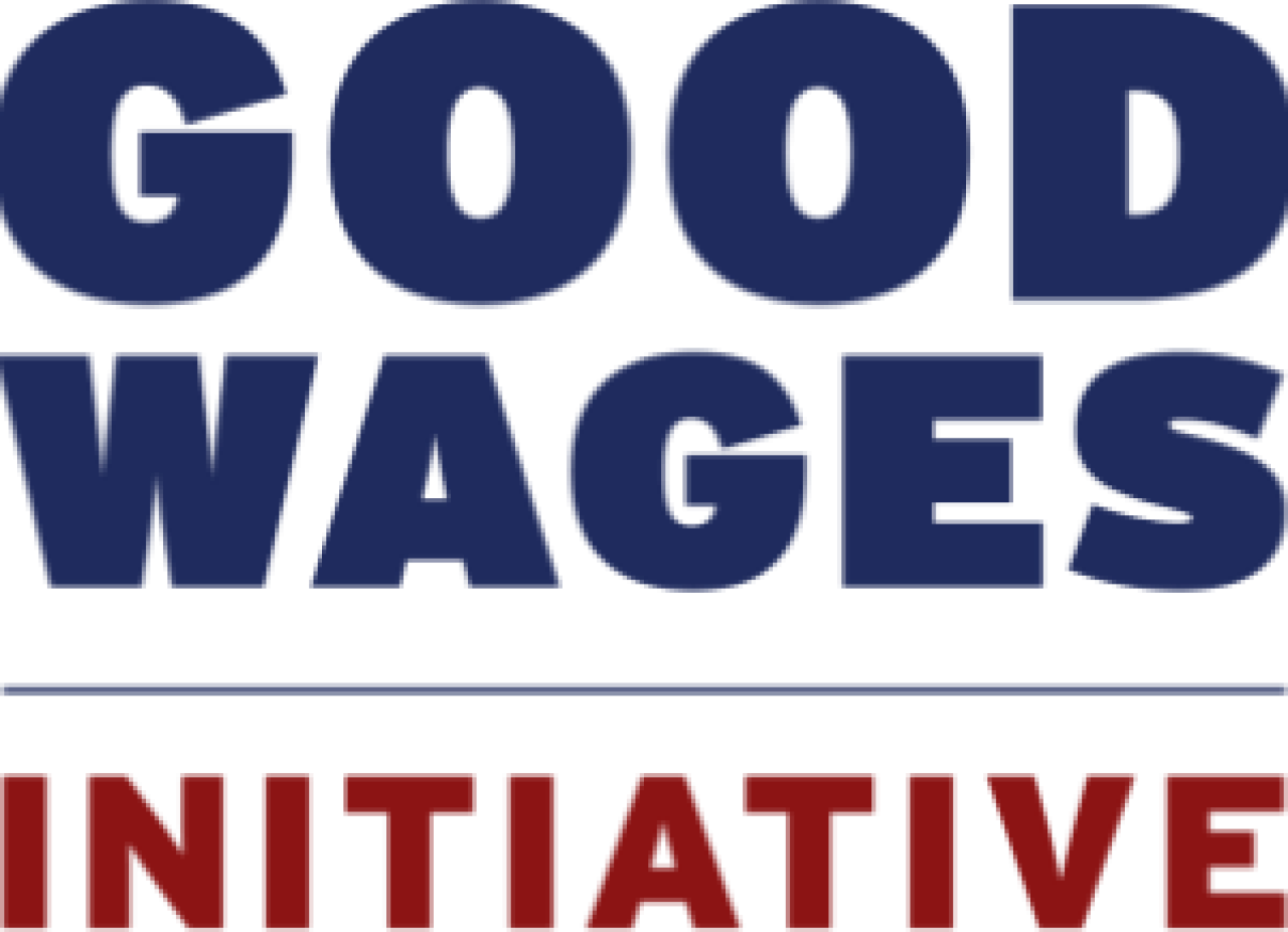good wages initiative logo.