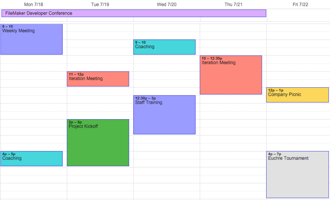 filemaker calendar.