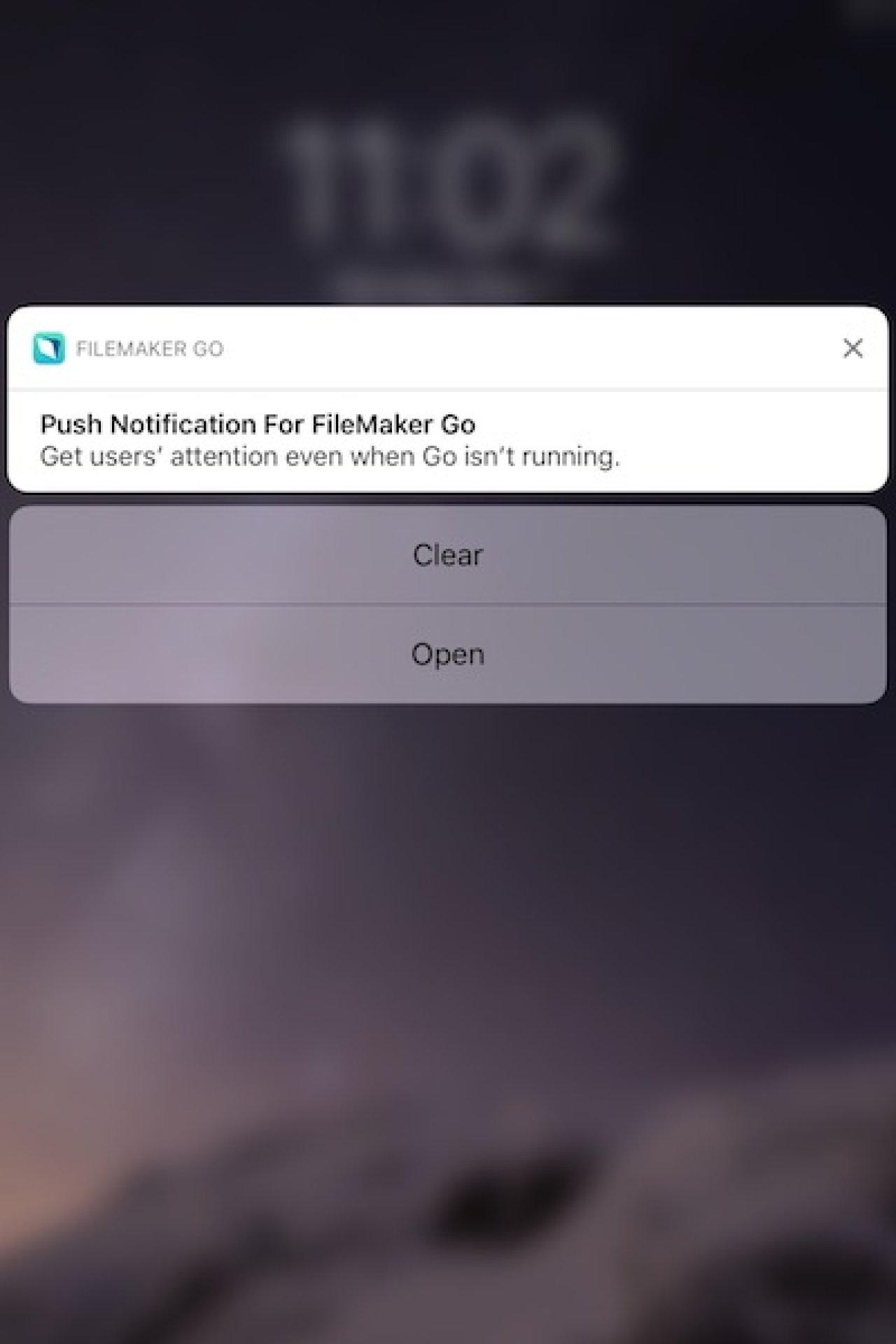 push notifications for filemaker.