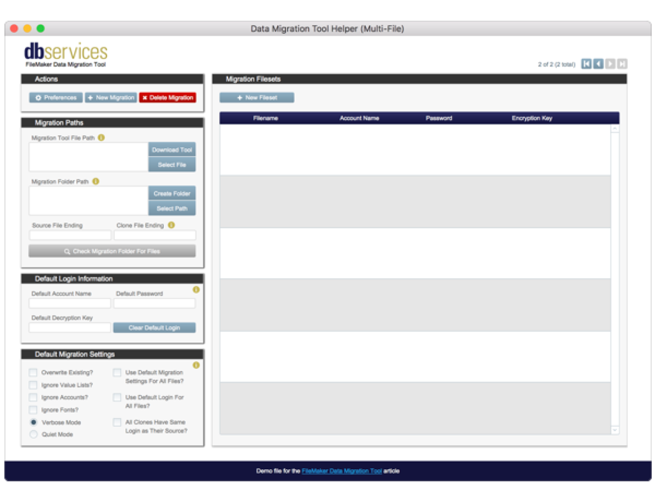 filemaker data migration companion.