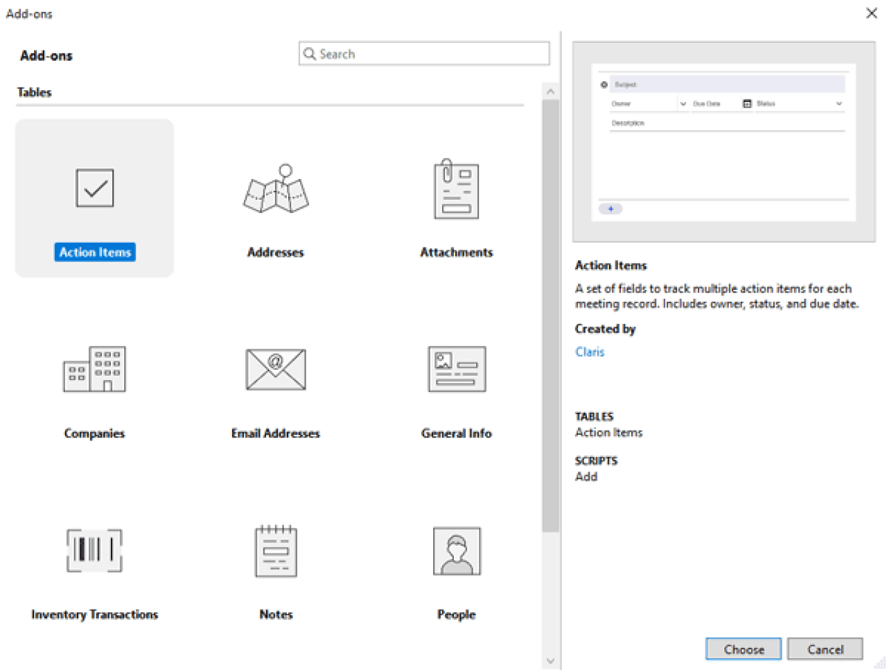 filemaker creating add ons.